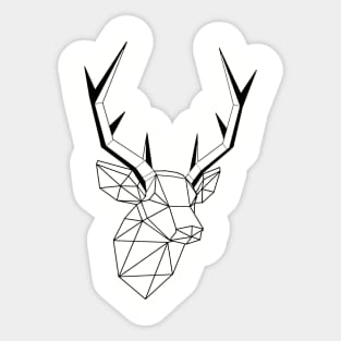 Geometric Stag Trophy Sticker